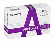 Орлистат-Акрихин капсулы 60 мг 42 шт.