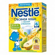 Nestle Каша овсяная молочная с грушей и бананом с 6 мес. 250 г
