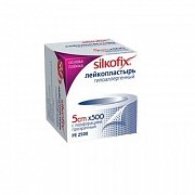 Лейкопластырь 5 см х 500 см нетканая основа Silkofix
