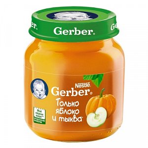 Gerber Пюре Яблоко и тыква с 5 мес. 130 г
