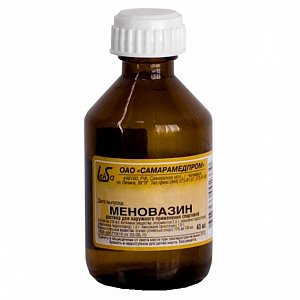 Меновазин раствор спиртовой для наружного применения флакон 40 мл Самарамедпром
