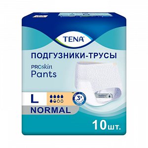 Tena Pants Подгузники-трусики для взрослых Normal р.L 10 шт. (100-135см)
