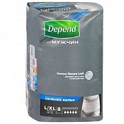 Depend Подгузники-трусики для мужчин L  XL 8 шт.
