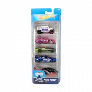 Hot Wheels Набор из 5 машинок Police Pursuit 1806 DJD19