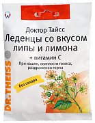 Леденцы Тайсс со вкусом липа и лимон 50 г