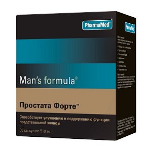 Man`s formula [Менс формула] Простата Форте капсулы 60 шт.