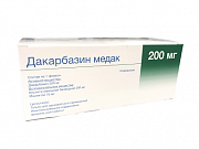 Дакарбазин Медак лиофилизат для приготовления раствора для внутривенного введения 200 мг флакон 10 шт. Дакарбазин медак