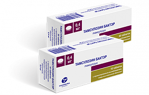 Тамсулозин Бактэр таблетки с пролонгированным высвобождением покрытые пленочной оболочкой 0,4 мг 30 шт.