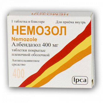 Немозол Таблетки Покрытые Пленочной Оболочкой 400 Мг 1 Шт. - Цена.