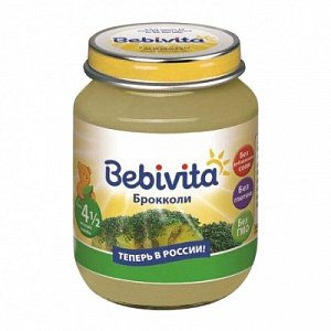 Bebivita Пюре Брокколи 100 г с 4.5 мес.
