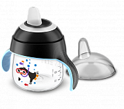 Avent SCF751 03 Чашка с носиком Пингвин 200 мл с 6 мес. Черная