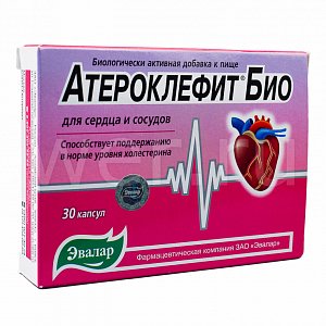 Атероклефит Био капсулы 250 мг 30 шт. Эвалар (БАД)