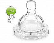Avent SCF632 27  Соска Classic+ силиконовая медленный поток c 1 мес. 2 шт.