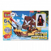 Город Мастеров ВВ-6741-R Конструктор Корабль С Фигуркой Остров Сокровищ 160 Деталей