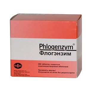 Флогэнзим таблетки кишечнорастворимые покрытые пленочной оболочкой 200 шт.
