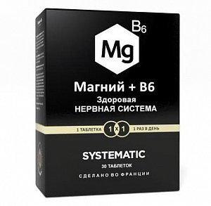 Систематик Магний+B6 таблетки 840 мг 30 шт. (БАД)