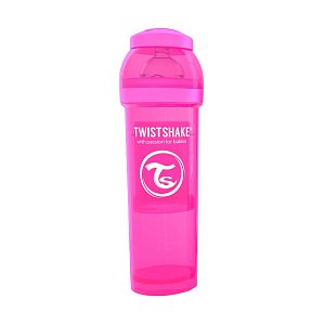 Twistshake Бутылочка Антиколиковая для кормления 7800013 розовая 330 мл