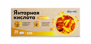 Янтарная кислота Премиум BioForte таблетки 100 мг 20 шт. Янтарная кислота Премиум BioForte таблетки 100 мг 20 шт.