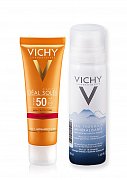 Vichy Capital Ideal Soleil Крем антивозрастной 3 в 1 SPF50 50 мл + Термальная вода 50 мл Vichy Capital Ideal Soleil Крем антивозрастной 3 в 1 SPF50 50 мл + Термальная вода 50 мл