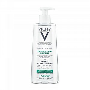 Vichy Purete Thermale Мицеллярная вода с минералами для жирной и комбинированной кожи 400 мл