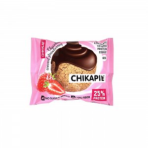 Протеиновое печенье 60г ChikaPie клубника Chikalab