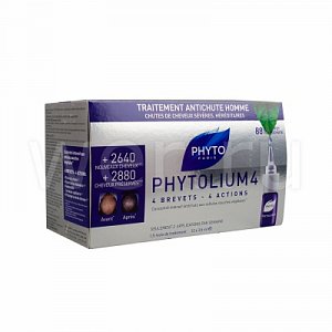 Phyto Phytolium 4 Сыворотка против выпадения волос ампулы 3,5 мл 12 шт.