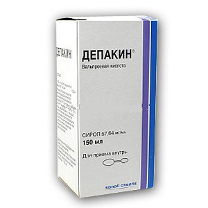 Депакин сироп 57,64 мг/мл флакон 150 мл