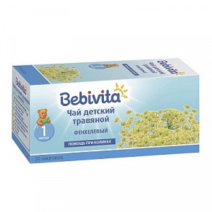 Bebivita Чай Фенхелевый с 1 мес. 20 г в пакетиках