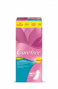 Carefree Прокладки ежедневные Cotton extract fresh ароматизированные 20 шт.
