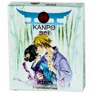 Kanpo Презервативы Sei Ребристые 3 шт. светло-зеленая упаковка