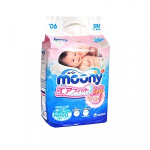 Moony Подгузники для новорожденных 0-5 кг 90 шт.