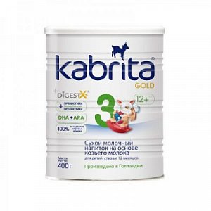 Kabrita [Кабрита] 3 Gold Сухой молочный напиток на козьем молоке от 12 мес. 400 г