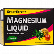 СпортЭксперт Жидкий магний раствор флакон 50 мл 6 шт. СпортЭксперт Жидкий магний раствор флакон 50 мл 6 шт.
