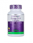 Natrol Омега-3,6,9 капсулы 1200 мг 60 шт. со вкусом лимона (БАД)
