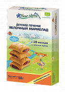 Fleur Alpine Печенье детское Яблочный мармелад Organic 18 мес. 150 г