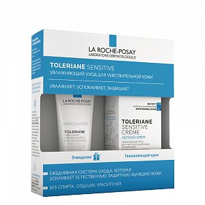 La Roche-Posay Toleriane Набор Sensitive Крем легкий 40 мл+Гель-уход для умывания 50 мл