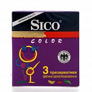 Sico Презервативы Color цветные 3 шт.