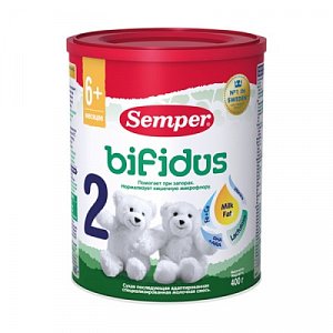 Semper Bifidus 2 Молочная смесь с 6 мес. 400 г