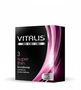 Vitalis Презервативы Premium super thin супертонкие 3 шт.