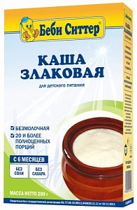 Baby Sitter Каша молочная злаковая 6 мес. 200 г