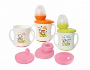 Мир детства Поильник-трансформер с ручками 6+ 17031 полипропилен 200 мл