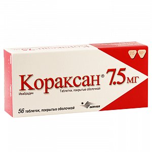 Кораксан таблетки покрытые пленочной оболочкой 7,5 мг 56 шт.