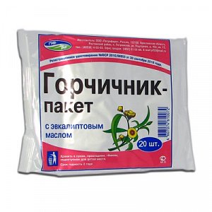 Петрофарм Горчичники с эвкалиптовым маслом 20 шт
