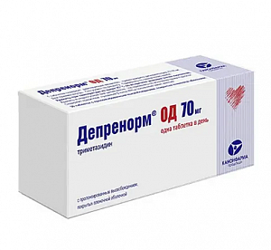 Депренорм ОД таблетки пролонгированного действия покрытые пленочной оболочкой 70 мг 60 шт.