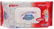 Pigeon Детские влажные салфетки с клапаном 70 шт.