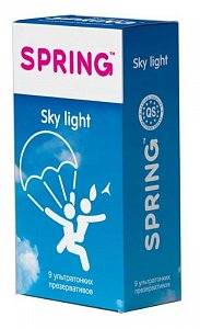 Spring Презервативы Sky Light ультратонкие 9 шт.