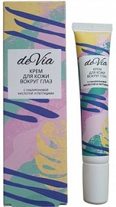 Крем для кожи вокруг глаз омолаживающий Devia 20мл гиалуроновая кислота/пептиды