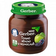 Gerber Пюре Яблоко и чернослив с 5 мес. 130 г