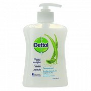 Dettol Мыло жидкое с алоэ вера и молочными протеинами 250 мл Увлажнение