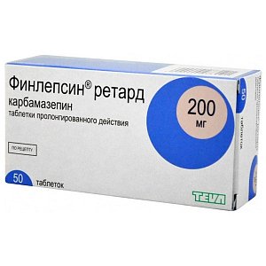 Финлепсин Ретард таблетки пролонгированного действия 200 мг 50 шт.
